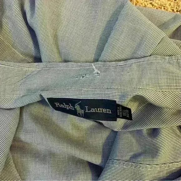 Mens Polo Ralph Lauren Long Sleeve Light Weight Cotton Button Up Shirt L - XL - Picture 11 of 12